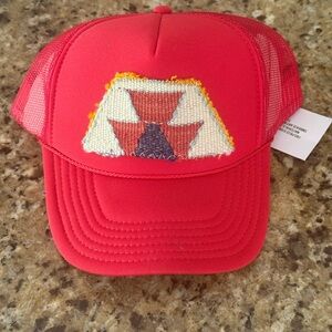 Orijinal Kilim NWT Red Women's Mesh Trucker Hat with Patch